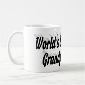 最高のGrandpaフォトブラック文字 コーヒーマグカップ (左)