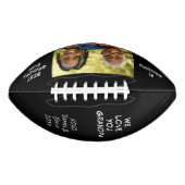 最高のGrandpaフォトブラック アメリカンフットボール (正面)