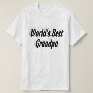 最高のGrandpaブラック文字 Tシャツ