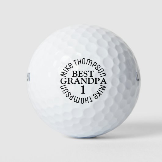 最高のGRANDPA 1の名モダン ゴルフボール (正面)
