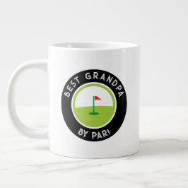 最高のGrandpa By Parかわいいゴルファーモダンスポーツおもしろい ジャンボコーヒーマグカップ