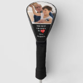 最高のGrandpa by Parのカスタム写真 ゴルフヘッドカバー (正面)