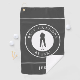 最高のGrandpa By ParゴルファーSportsモノグラムの Gray ゴルフタオル