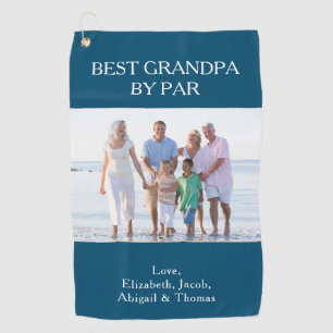 最高のGrandpa By Parフォトゴパーソナライズされたルフタオル ゴルフタオル