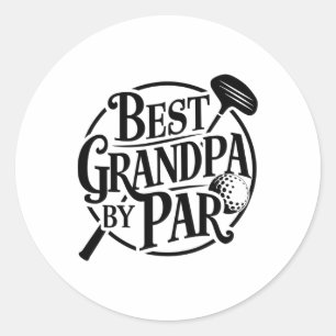 最高のGrandpa By Par Father's Dayゴルフ愛好家Granda ラウンドシール