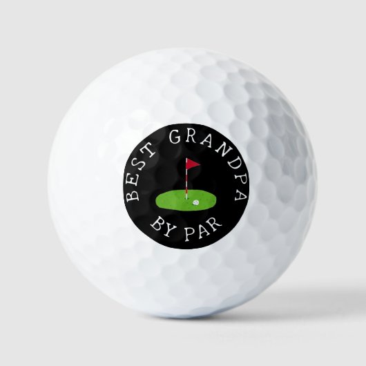 最高のGrandpa by Par Golf Ballおもしろい - Father's Day ゴルフボール (正面)