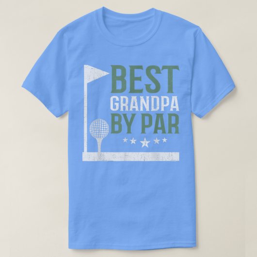 最高のGrandpa By Par Golf Lover Faters Day Gift DA Tシャツ (デザイン正面)