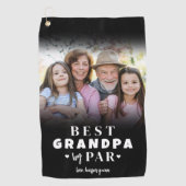 最高のGrandpa By Par Photo ゴルフタオル (正面)
