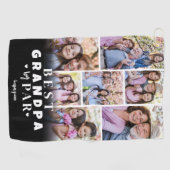 最高のGrandpa By Par Photo Collage ゴルフタオル (横)