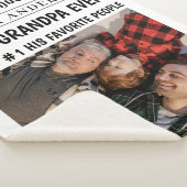 最高のGrandpa Everのパーソナライズされた写真 シェルパブランケット (3/4)