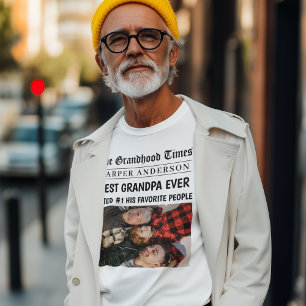 最高のGrandpa Everのパーソナライズされた写真 Tシャツ