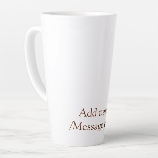 最高のGrandpa everオレンストライプジのスパイラル名t カフェラテマグ (左アングル)