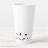 最高のGrandpa everオレンストライプジのスパイラル名t カフェラテマグ (正面)