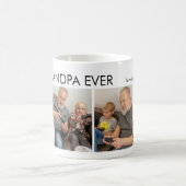 最高のGrandpa Everカスタムパーソナライズされた Family Photo コーヒーマグカップ (中央)