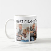 最高のGrandpa Everカスタムパーソナライズされた Family Photo コーヒーマグカップ (左)