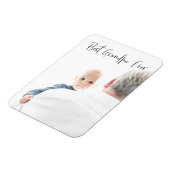 最高のGrandpa Everカスタムフォトスクリプトモダン マグネット (左側)