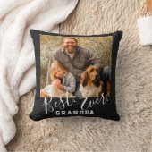 最高のGRANDPA EVERカスタム写真お父さんの日 クッション (ブランケット)
