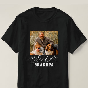 最高のGRANDPA EVERカスタム写真お父さんの日 Tシャツ