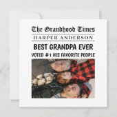 最高のGrandpa Everカスタム新聞ヘッドライン写真 (正面)