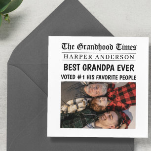 最高のGrandpa Everカスタム新聞ヘッドライン写真