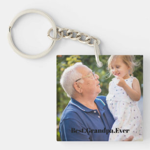 最高のGrandpa Everカスタム2枚フォトダブル・サイド キーホルダー