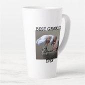 最高のGrandpa Everカスタム Photo Create Your Own カフェラテマグ (右アングル)
