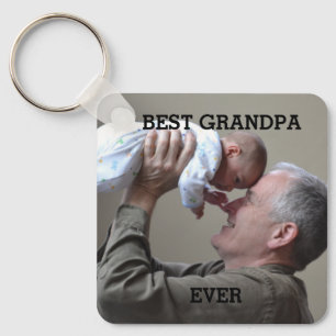 最高のGrandpa Everカスタム Photo Create Your Own キーホルダー