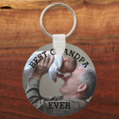最高のGrandpa Everカスタム Photo Create Your Own キーホルダー (正面)