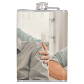 最高のGrandpa Everカスタム Photo Create Your Own フラスク (裏面)