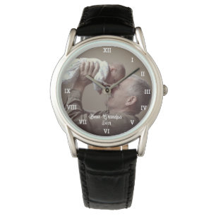 最高のGrandpa Everカスタム Photo Create Your Own ポップ・アートの 腕時計