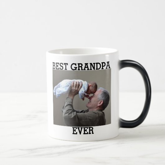 最高のGrandpa Everカスタム Photo Create Your Own モーフィングマグカップ (右)