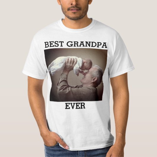 最高のGrandpa Everカスタム Photo Create Your Own T-S Tシャツ (正面)