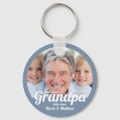 最高のGrandpa Everモダン Photo Keepsake Keychain キーホルダー (正面)