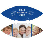 最高のGrandpa Ever写真パーソナライズされた青 アメリカンフットボール (パネル)