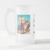 最高のGrandpa Ever写真パーソナライズされた フロストグラスビールジョッキ (左)