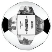 最高のGrandpa Ever写真誕生日ギフトクリスマス サッカーボール (回転)