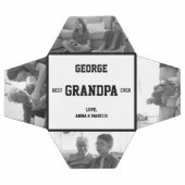 最高のGrandpa Ever写真誕生日ギフトクリスマス サッカーボール (フラット)