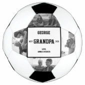 最高のGrandpa Ever写真誕生日ギフトクリスマス サッカーボール (正面)