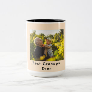 最高のGrandpa Ever写真2トーンのコーヒーマグ ツートーンマグカップ