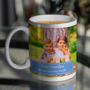 最高のGrandpa Ever孫フォトコラージュ コーヒーマグカップ