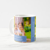 最高のGrandpa Ever孫フォトコラージュ コーヒーマグカップ (正面左)