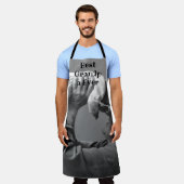 最高のGrandpa Ever家族写真孫Grandad エプロン (着用した状態)