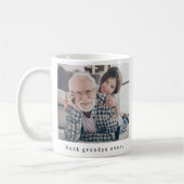 最高のGrandpa Ever祖父フルフォト コーヒーマグカップ (左)