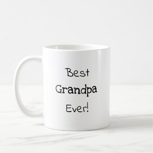 最高のGrandpa Ever コーヒーマグカップ (左)