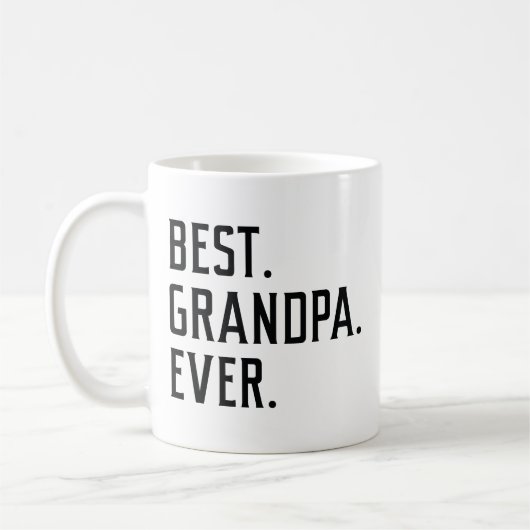最高のGrandpa Ever コーヒーマグカップ (左)