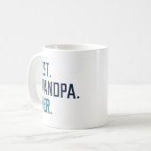 最高のGrandpa Ever コーヒーマグカップ (正面左)