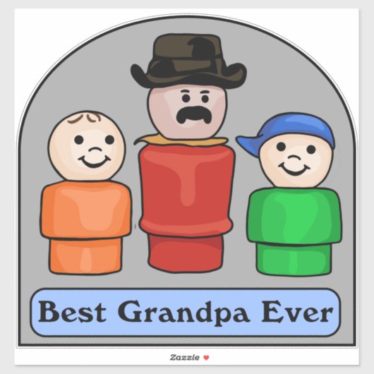 最高のGrandpa Ever シール (シート)