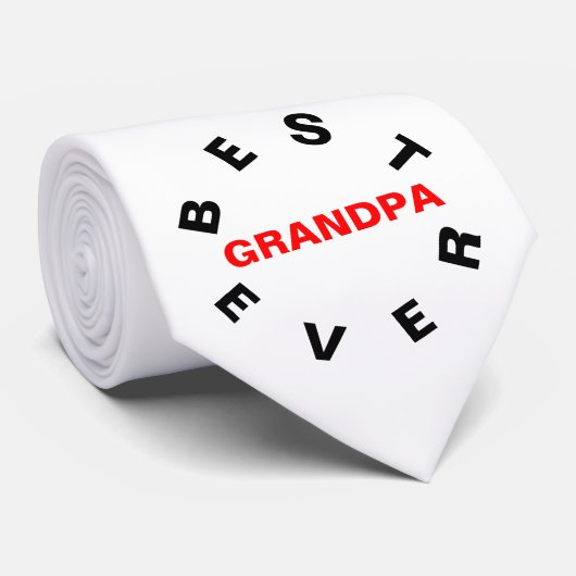 最高のGrandpa Ever ネクタイ (ロール)