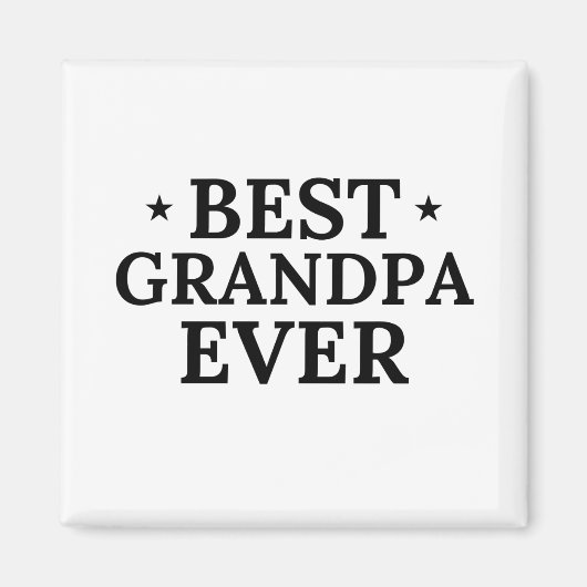 最高のGrandpa Ever マグネット (正面)