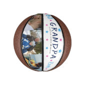 最高のGrandpa Ever | 手書きの写真コラージュ ミニバスケットボール (縦)